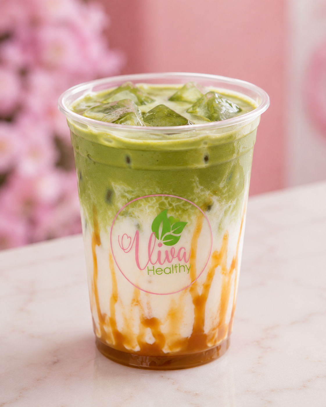 Iced Caramel Matcha