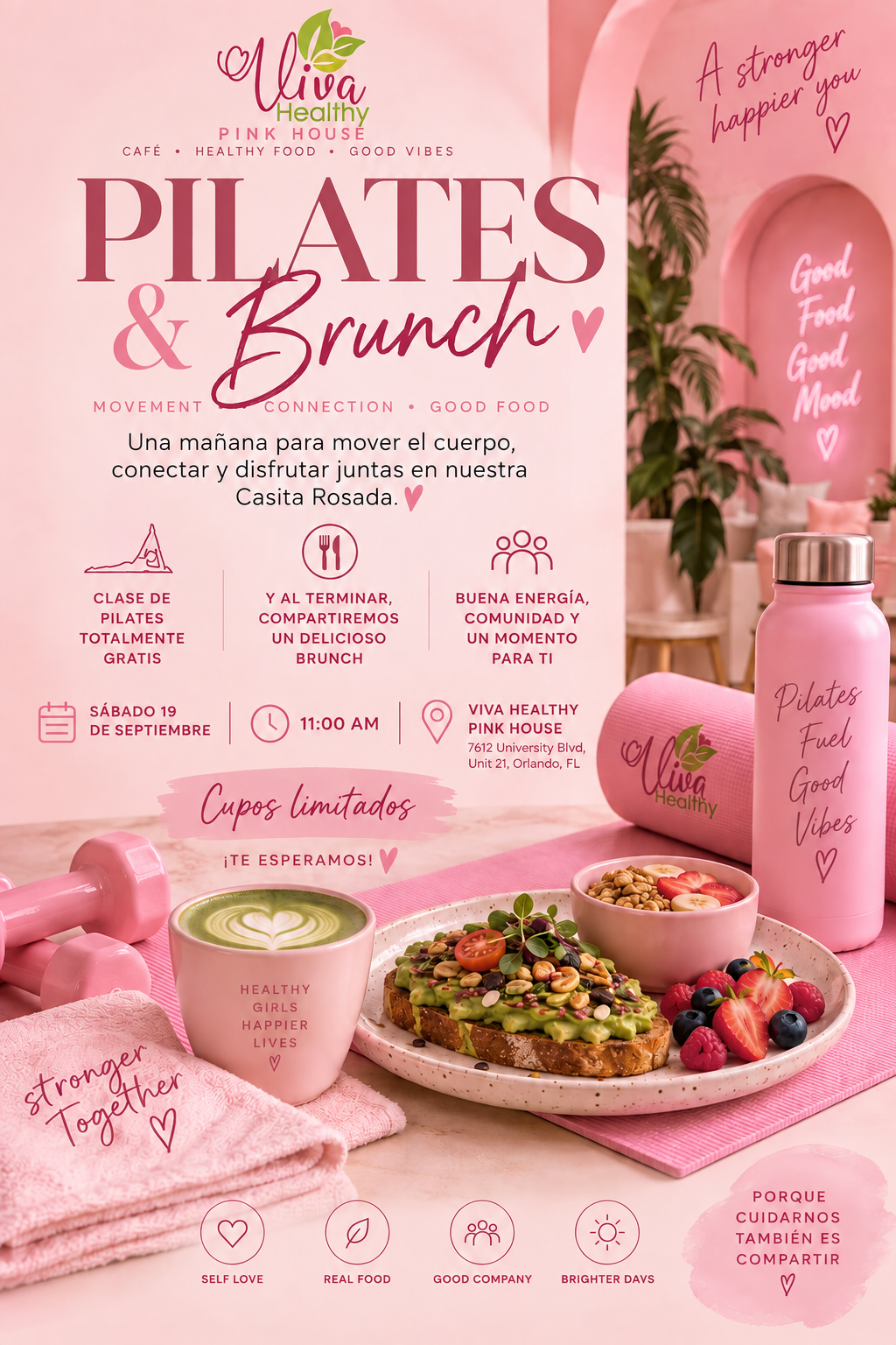 Pilates & Brunch | Círculo Rosa