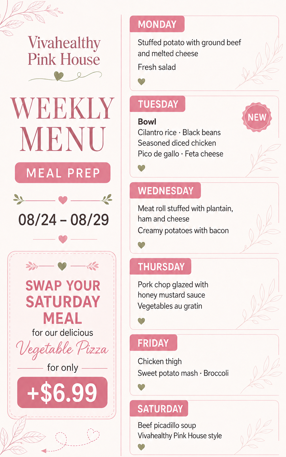 VivaHealthy Weekly Meal Prep